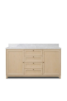 Millie Marble-Top Double Bathroom Vanity | Anthropologie (US)