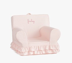 Anywhere Chair®, Dusty Blush Ruffle | Pottery Barn Kids