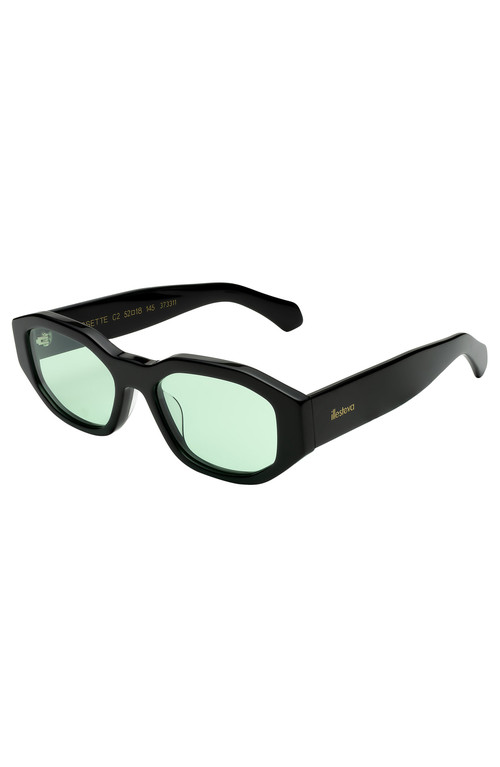 Illesteva Cassette Sunglasses in Black /Mint at Nordstrom | Nordstrom