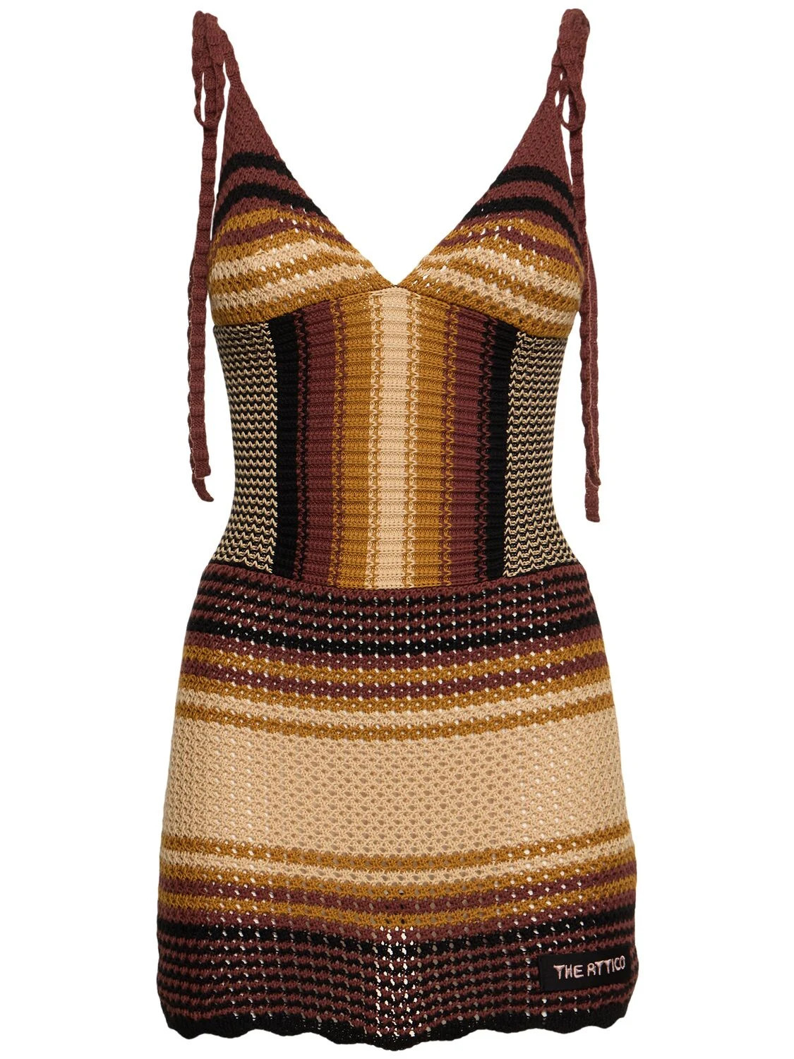 Printed Crochet Mini Dress | Luisaviaroma