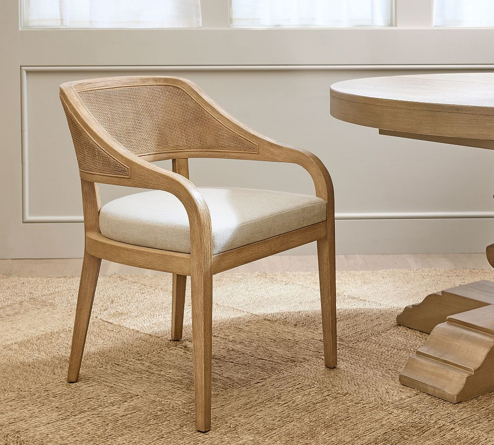 Felton Woven Dining Armchair | Pottery Barn (US)
