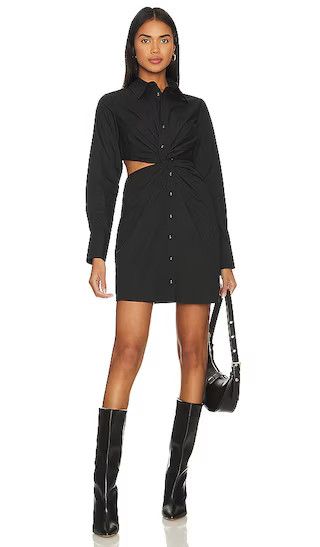 Allegra Twist Shirtdress in Black | Black Shirt Dress | Shirtdress | Fall Outfits 2023 | Revolve Clothing (Global)