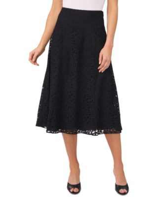 CeCe Women's Lace Midi Skirt - Macy's | Macy's