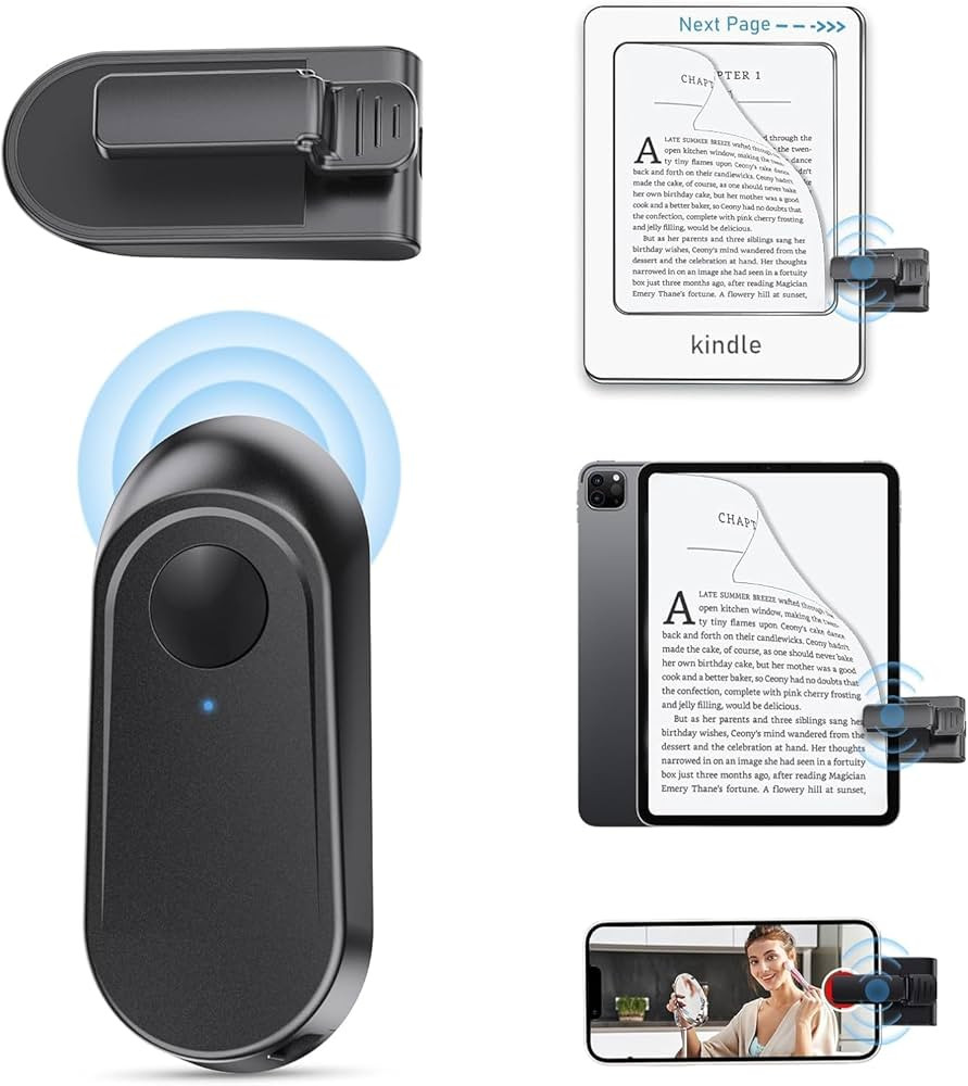 Remote Control Page Turner for Kindle Paperwhite.Kindle Clicker Page Turner for Kindle Oasis Kobo... | Amazon (US)