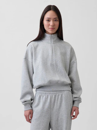 VintageSoft Oversized Half-Zip Wedge Pullover | Gap (US)