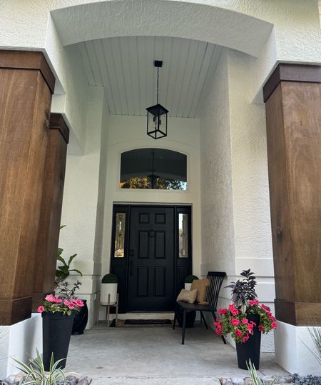 Front porch decor, outdoor light, outdoor chandelier, modern farmhouse decor 

#LTKfamily #LTKhome #LTKSeasonal