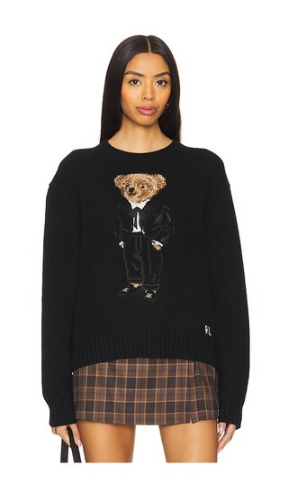 Polo Ralph Lauren Polo Bear Wool-cashmere Sweater in Black. Size L, M, S, XS. | Revolve Clothing (Global)