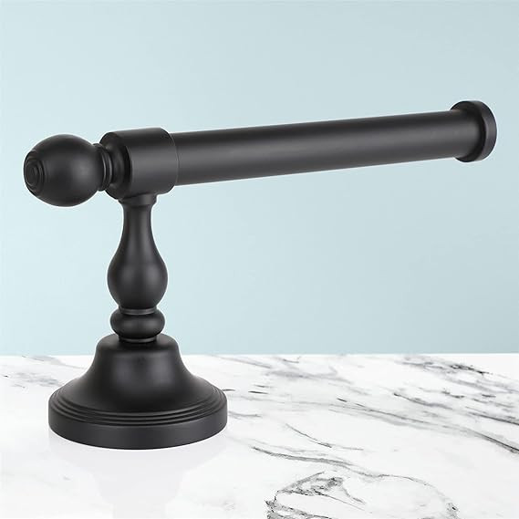 Matte Black Toilet Paper Holder Wall Mounted, LKKL Bathroom Tissue Holder, Adhesive Toilet Paper ... | Amazon (US)