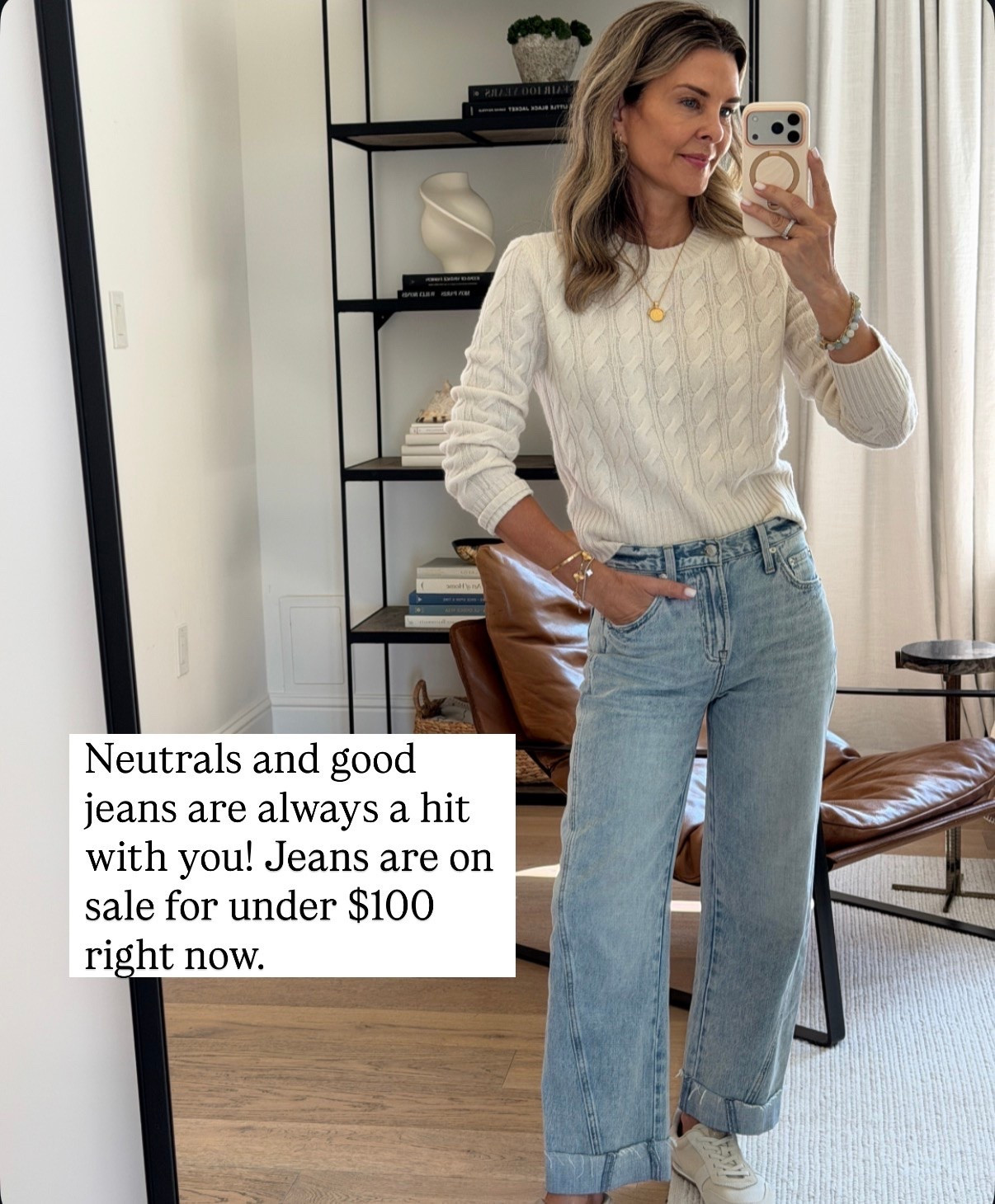 I’m 5’6”
-jeans are on major sale right now! I size down 1 size. 
-sz as in sweater

#LTKootd