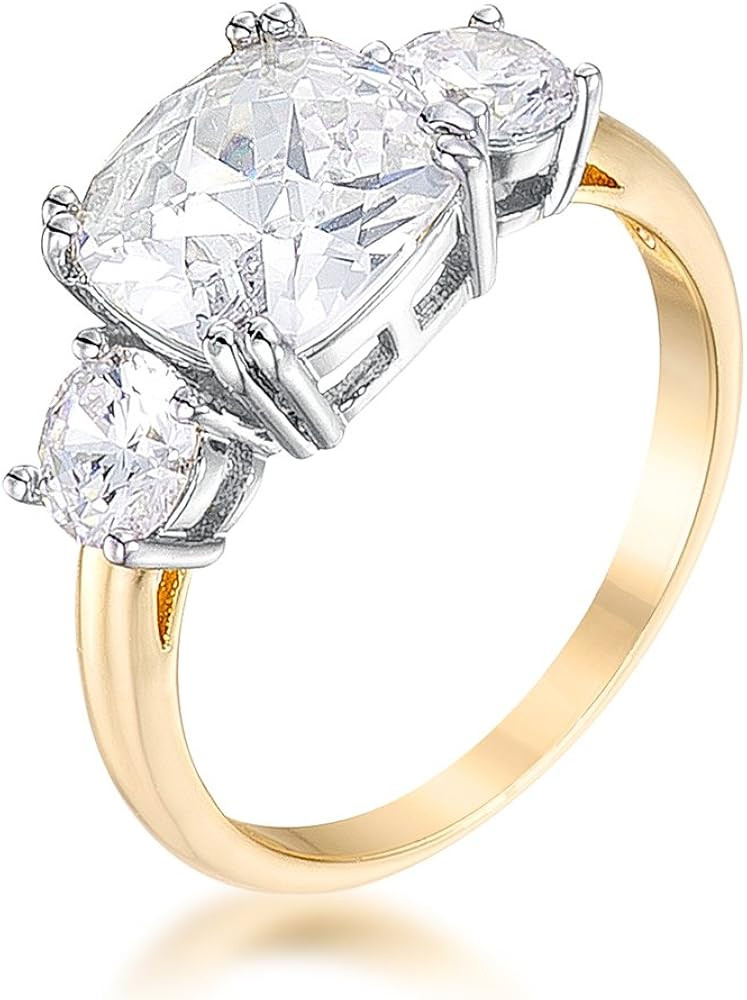 Kate Bissett Meghan's Royal Wedding Engagement Ring-Genuine 18k Plated Inspired by Meghan and The... | Amazon (US)