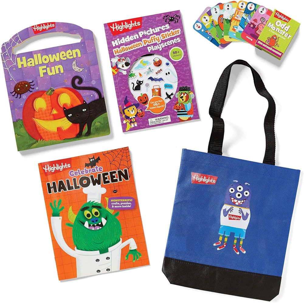 Amazon.com: Highlights Halloween Activity Pack for Kids Ages 3-6, Halloween Puzzles, Crafts, and ... | Amazon (US)