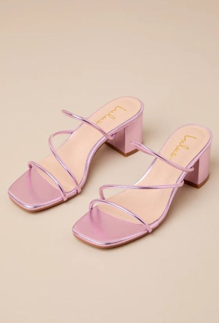 Shop vacation sandals! The Questa Pink Metallic Strappy High Heel Slide Sandals are under $50.

Keywords: Sandals, vacation heels, vacation outfit, vacation outfits, strappy sandals, resort outfit, resort outfits, summer outfit, summer heels, summer sandals, spring outfit, spring heels

#LTKtravel #LTKfindsunder50 #LTKshoecrush
