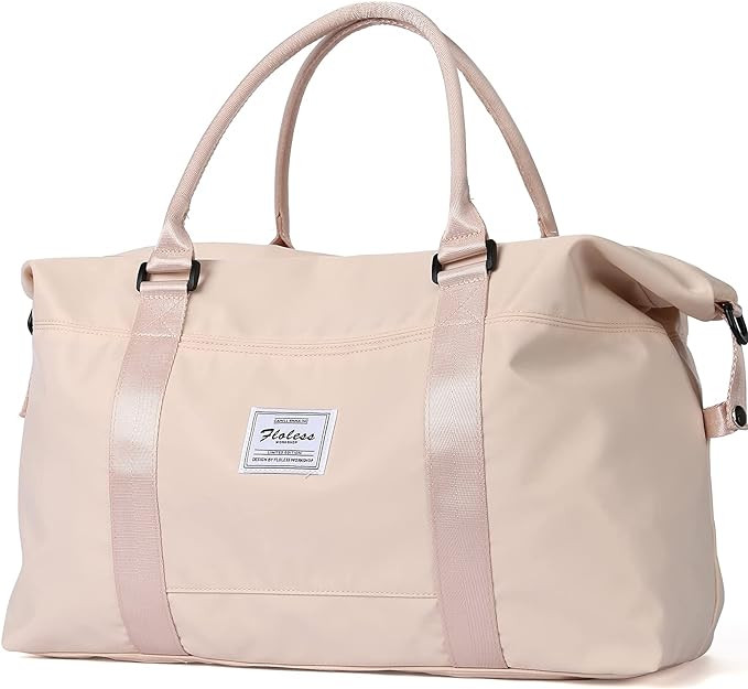 Travel Duffel Bag,Sports Tote Gym Bag,Shoulder Weekender Overnight Bag for Women | Amazon (US)