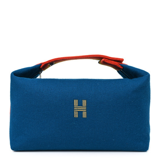 Wool Rocabar Large Bride-A-Brac Pouch Bleu Paon | FASHIONPHILE (US)