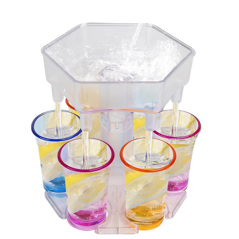 Jellydog Toy 6 Bar Shot Glass Dispenser - Drink Dispenser and Holder with Stoppers,6 Shot Dispens... | Walmart (US)