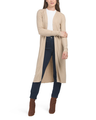 Iskra Rib Tunic Style Cardigan for Women | Spandex/Rayon | Marshalls