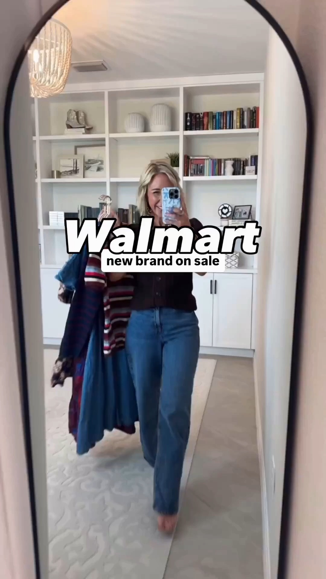 Walmart - new brand on sale 1. Crewneck Cardigan w/ Short Sleeves - size XS. Was $22.98. Now $20.68. 4 colors. 2. Wide Leg Jeans (says cropped but is not) - size 2. Was $28. Now $20.24. 4 colors. 3. Tiered Midi Dress w/ Short Sleeves - size XS. Was $24.98. Now $22. 3 colors. 4. Pleated Waist Midi Shirtdress w/ Short Sleeves - size XS. Was $27.98. Now $21. 3 colors. 5. Olive Saddle Bag - Was $25.98. Now $19.47. 2 colors. 6. Crewneck Cardigan w/ Patch Pockets - size XS. Was $17.98. Now $13. 4 colors. 7. Wide Leg Jeans (says cropped but is not) - size 2, full. Was $28. Now $21. 4 colors. 8. Puff Sleeve Seamed Midi Dress - size XS. Was $24.98. Now $22. 2 colors. 9. Printed Square Scarf - Was $6.97. Now $5.23. 6 colors. 10. V Neck Mini Dress w/ Flutter Sleeves - size XS. Was $24.98. Now $16.98. 3 colors. 11. Buckle Tall Boots - TTS. Was $46.98. Now $35.24. 3 colors. 12. Stripe Sweater w/ Short Sleeves - size XS. Was $17.98. Now $13. 2 colors. 13. High Rise Flare Jeans - size 0 (tight). Was $26.98. Now $20. 2 washes.