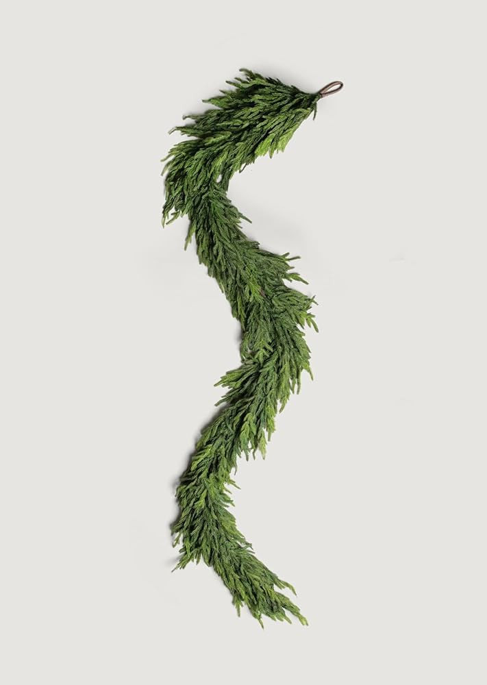 Afloral Real Touch Deluxe Norfolk Pine Garland - 96" | Amazon (US)