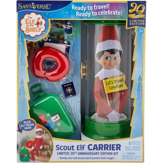 The Elf on the Shelf Scout Elf Carrier Limited 20th Anniversary Edition Kit - Commemorative See-T... | Walmart (US)
