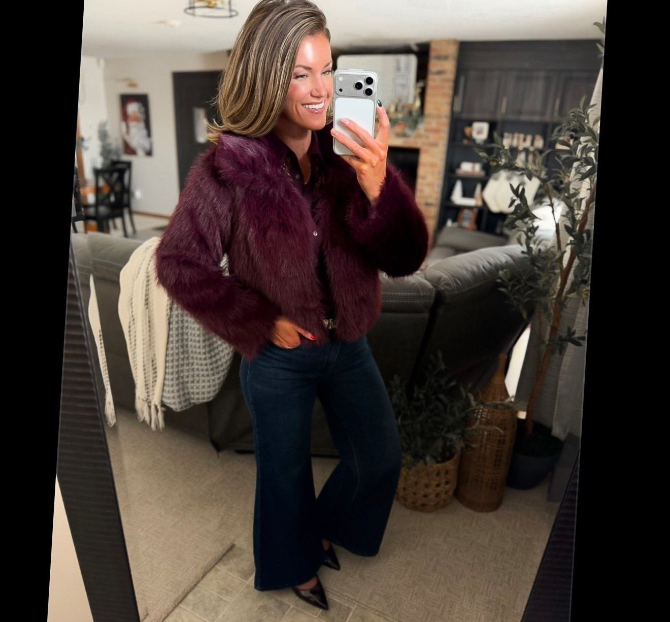 Can’t believe this faux fur coat is still fully stocked. Less than $20. 
Wearing medium 

#LTKSeasonal #LTKHoliday