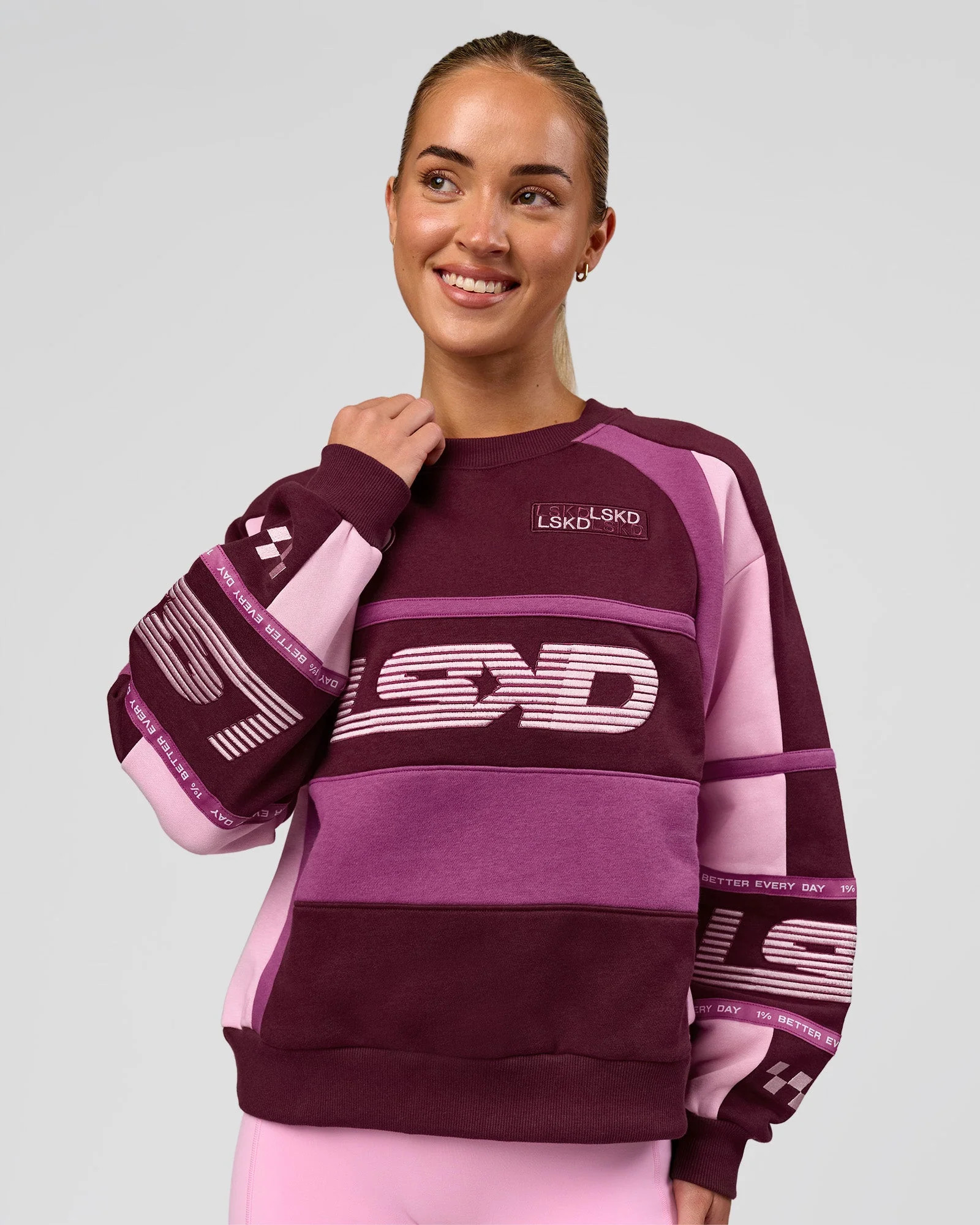 Power Sweater - Cherry Lacquer-Boysenberry | LSKD | LSKD