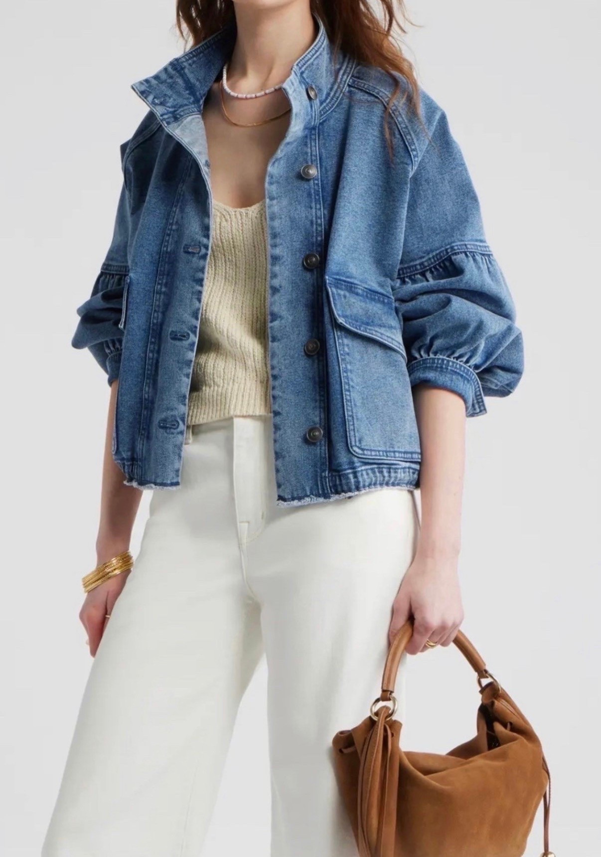 Perfect summer denim jacket 
White jeans

#LTKgrwm #LTKootd