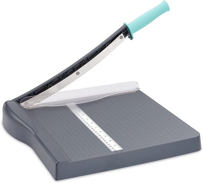 Paper Cutter, Paper Slicer with Safety Guard and Blade Lock, 12" Cut Length Guillotine Paper Cutt... | Amazon (US)