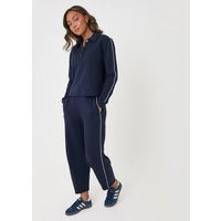 Polo Collar Barrel Leg Lounge Set in Navy | Threadbare UK