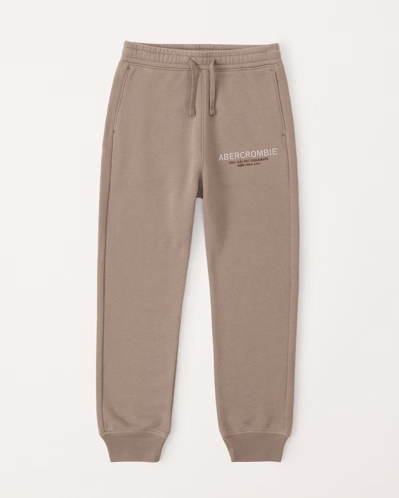 embroidered logo joggers | Abercrombie & Fitch (US)