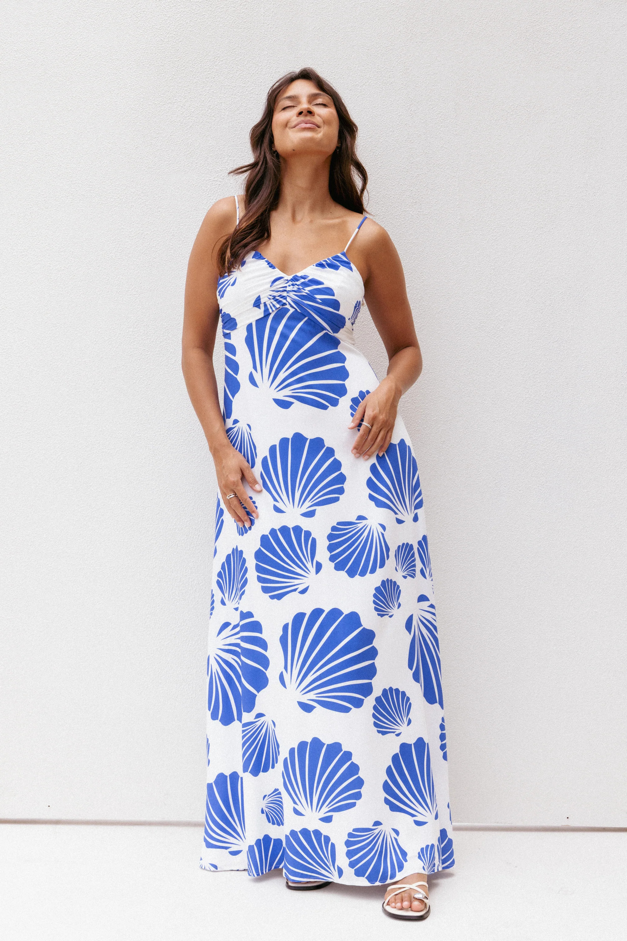 Tyla Maxi Dress - Blue Shell | Petal & Pup (US)