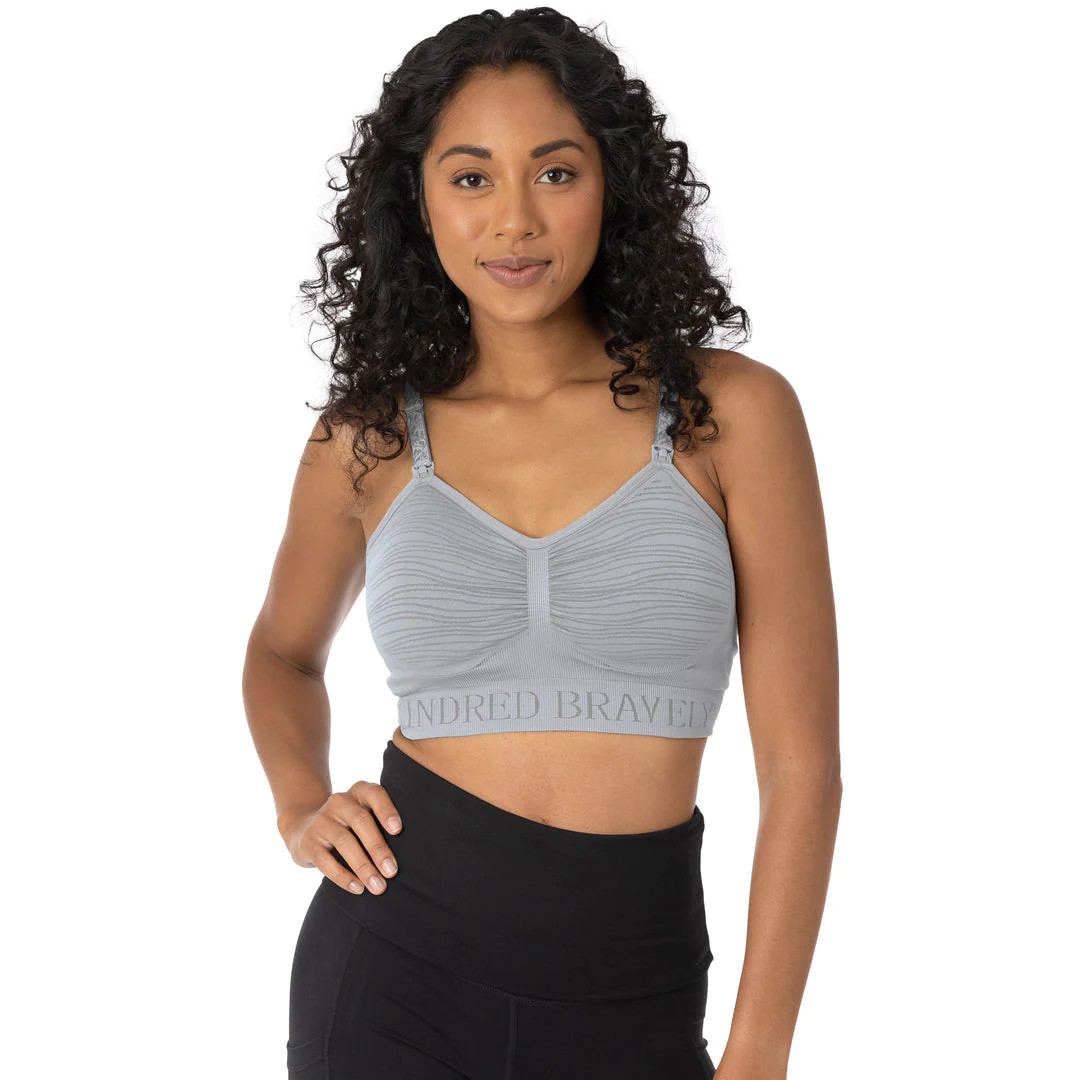 The Sublime® Hands-Free Nursing & Pumping Bra | Grey – Kindred Bravely | Kindred Bravely