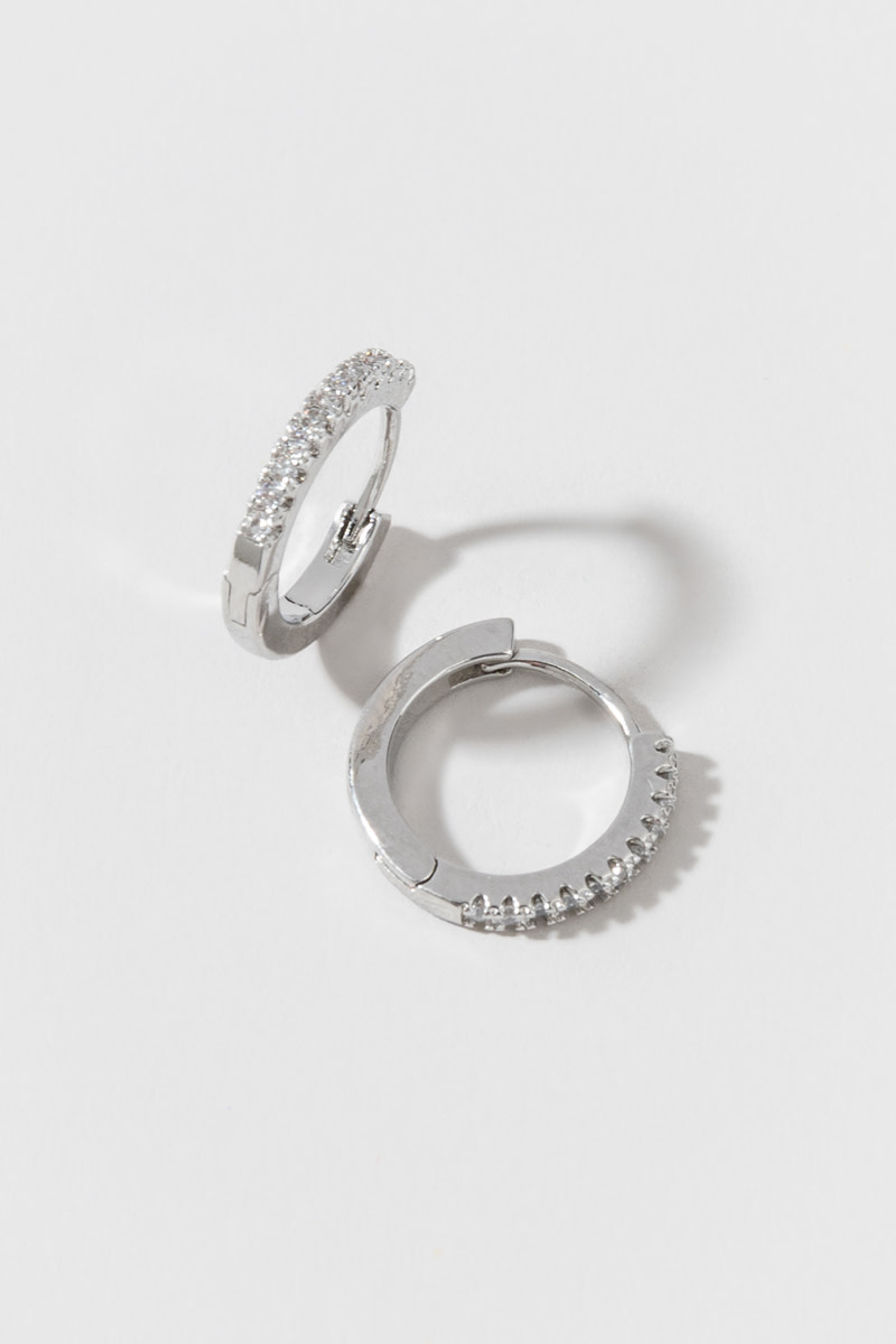 Kerry Pave Huggie Hoops | Francesca's