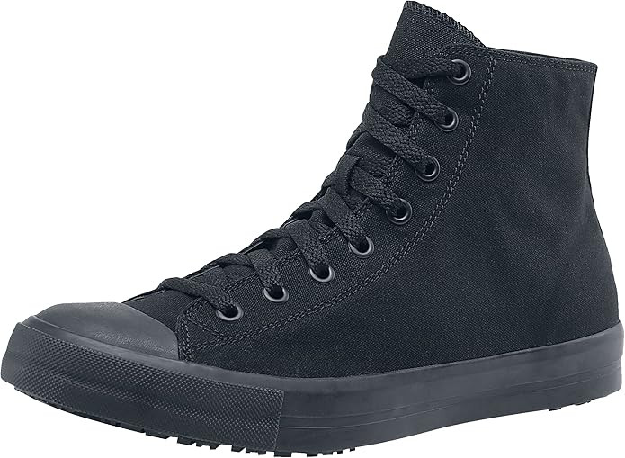 Shoes for Crews Pembroke, Men's, Women's, Unisex, Slip Resistant, High Top Work Sneakers, Leather... | Amazon (US)