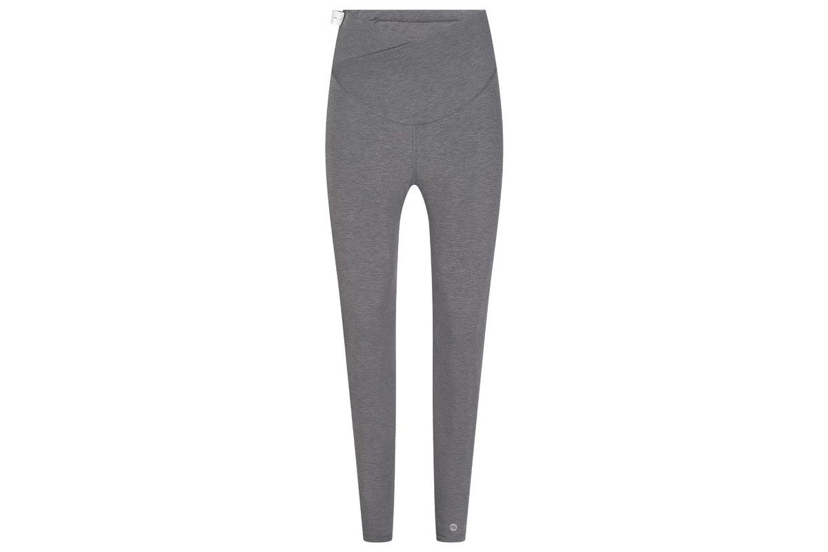 Women's Basics Crossover Maternity Leggings (Bamboo) - Charcoal | Nest Designs