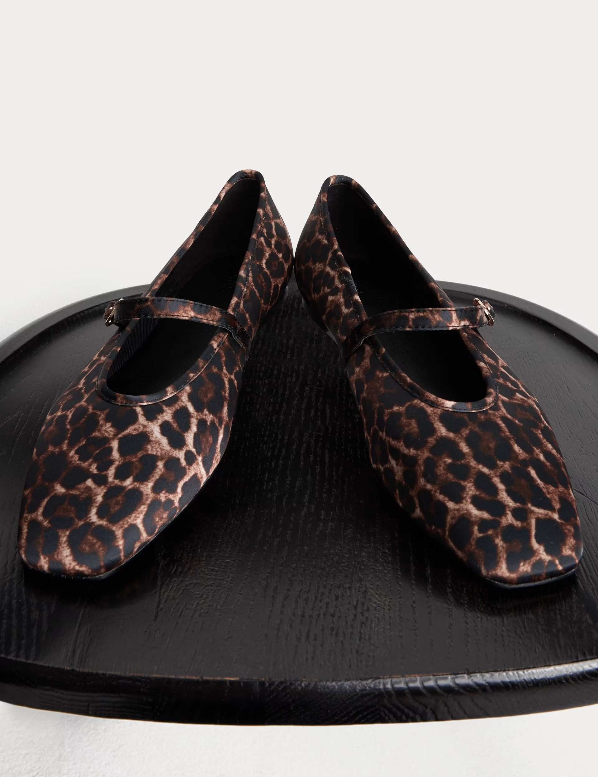 Satin Leopard Print Pumps | M&S Collection | M&S | Marks & Spencer (UK)