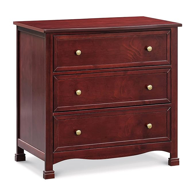 DaVinci Kalani 3-Drawer Dresser in Rich Cherry, Greenguard Gold Certified | Amazon (US)