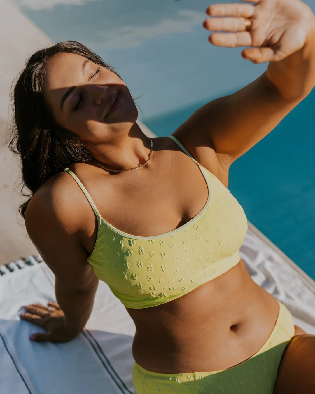 Lime Tone Crop | Nani Swimwear