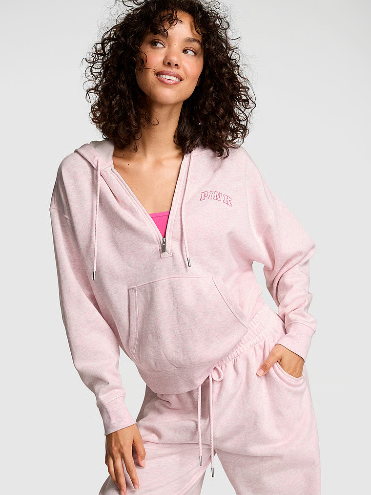 Ivy Fleece Campus Half-Zip Hoodie | Victoria's Secret (US / CA )