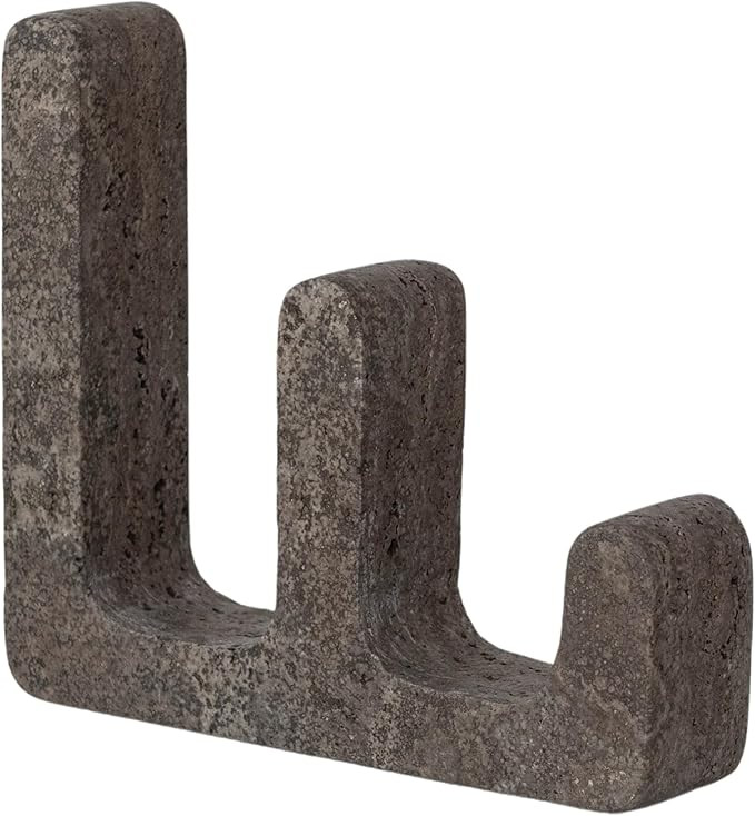 Bloomingville Travertine Abstract Accent Décor Sculpture, Grey | Amazon (US)