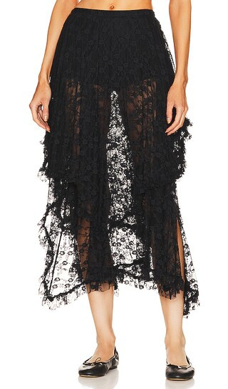 X Intimately FP French Courtship Skirt in Black | Revolve Clothing (Global)