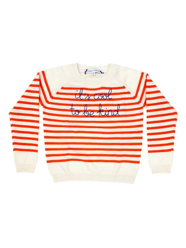 "it's cool to be kind" Kids Crewneck | Lingua Franca NYC
