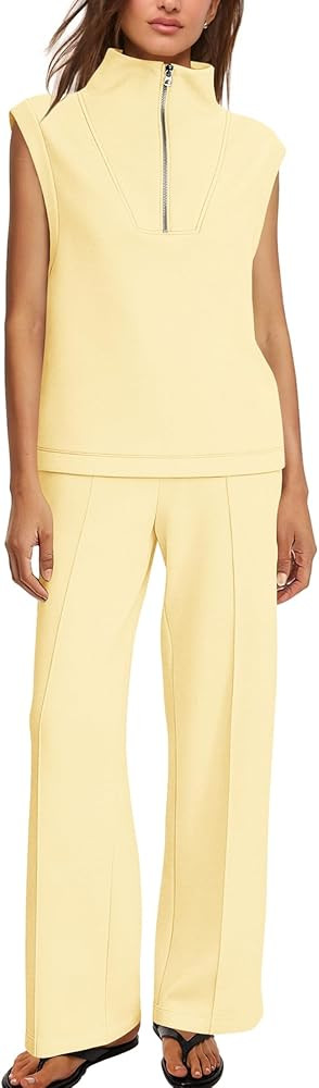 SENSERISE Womens Lounge Sets Sweatsuits 2 Piece Outfits Summer Matching Sweat Sets Airport Travel... | Amazon (US)