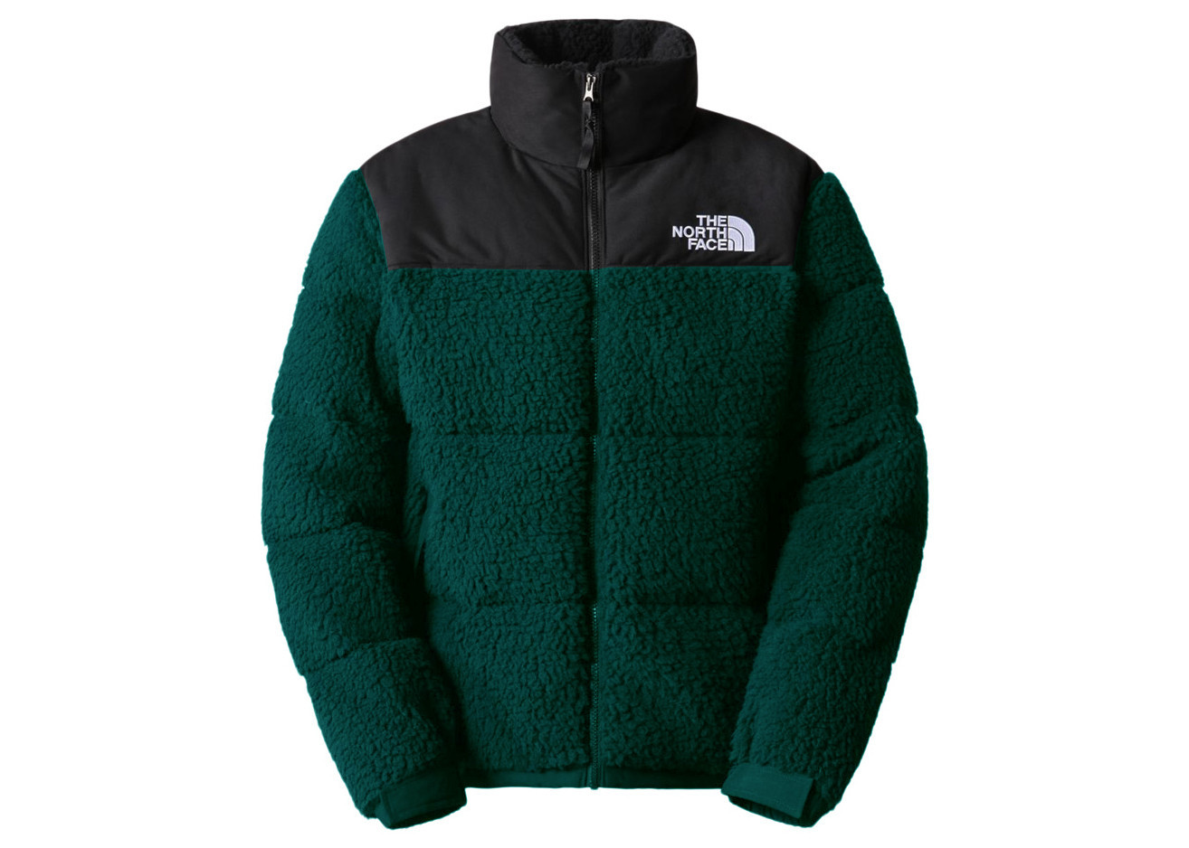 Men's The North Face High Pile 600 Fill Recycled Waterfowl Down Nuptse Jacket in Ponderosa Green | StockX