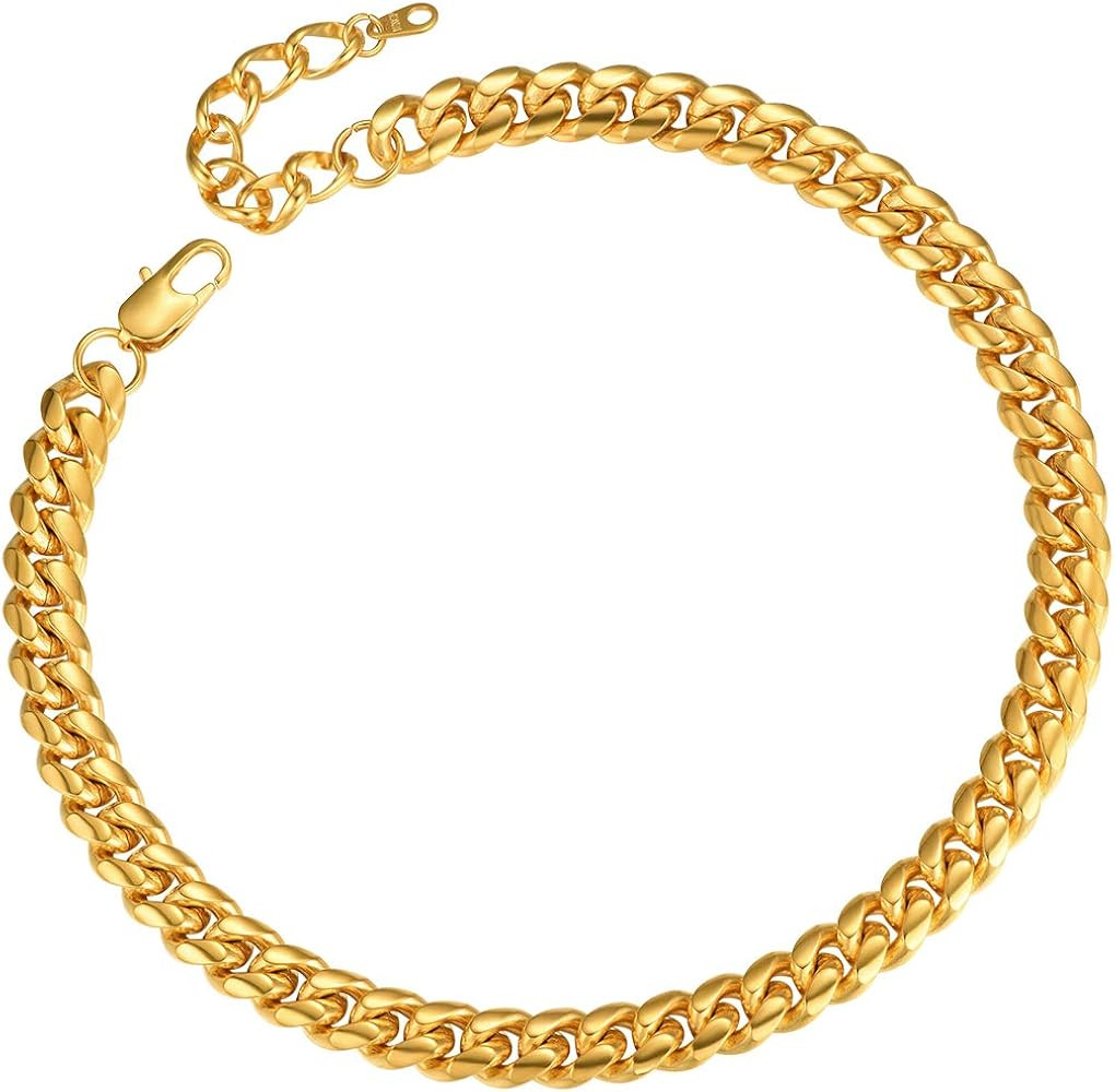 ChainsPro Men Chunky Miami Cuban Chain Necklace, Custom Available, 4.8/6/10/14mm Width, 18/20/22/... | Amazon (US)