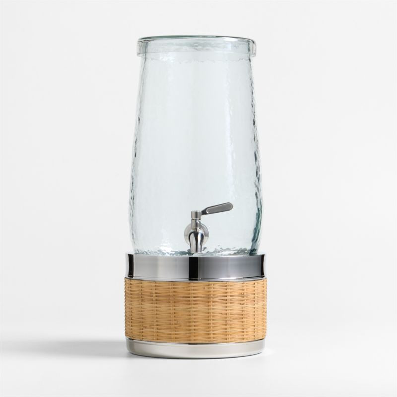 Dax 1.75-Gallon Drink Dispenser with Amici Stand | Crate & Barrel | Crate & Barrel