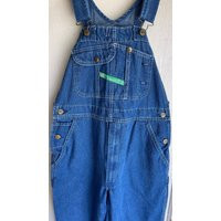 Vintage ""Key"" Imperial Blue Denim Bib Overalls - 34x29 | Etsy (US)