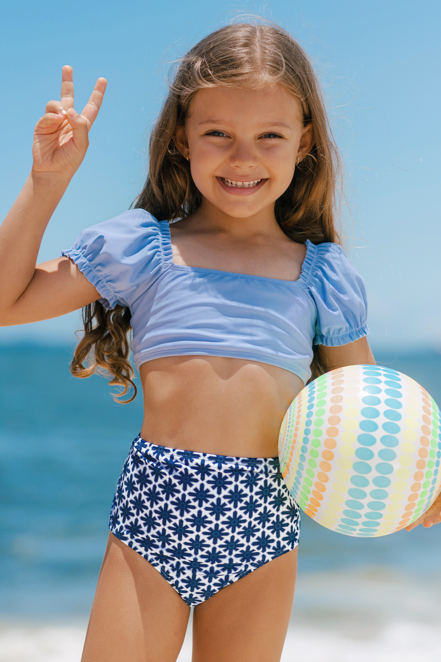 Little Waves Purple Swim Set | Cupshe US