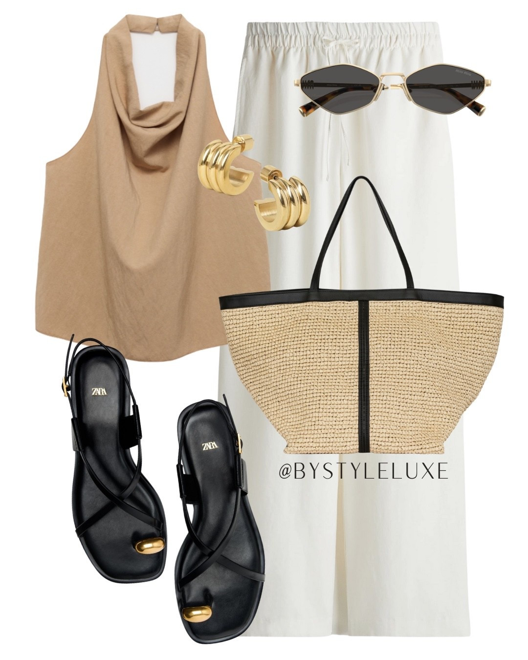 DRAWSTRING TROUSERS - styling these essential summer linen trousers with a camel halterneck and black sandals for a chic look 

#holidayoutfit #summeroutfit #linentrousers 

#LTKshoes #LTKsummer #LTKeurope