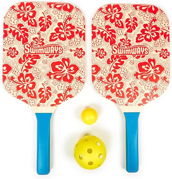 Swimways Hydro Paddle & Pickleball Set, Pickleball Paddles and Balls for Pool, Lake and Beach Gam... | Amazon (US)