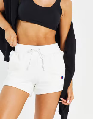 Champion shorts with logo in white | ASOS (Global)
